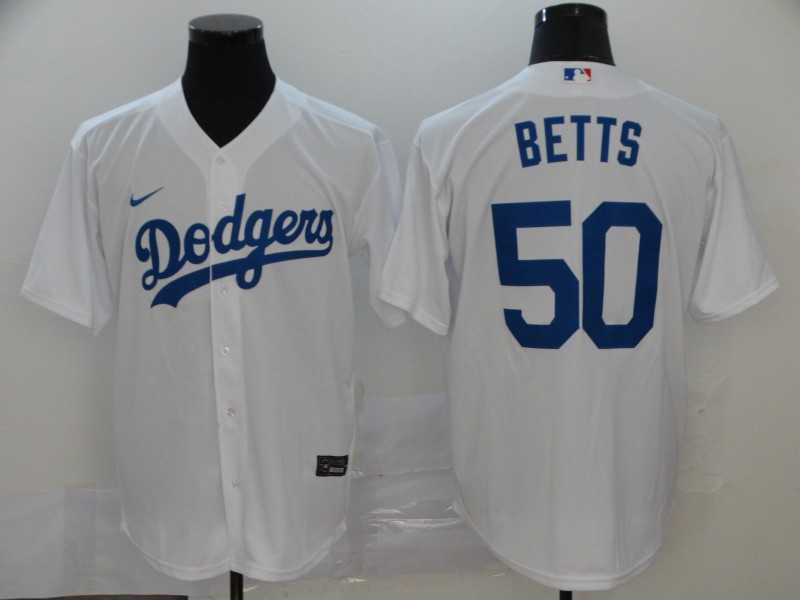 Dodgers 50 Mookie Betts White 2020 Nike Cool Base Jersey,We sell and wholesale Dodgers 50 Mookie Betts White 2020 Nike Cool Base Jersey on line form chian!